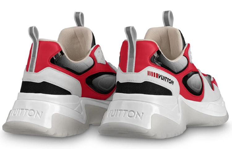 LOUIS VUITTON Run Away Pulse Sneakers 'White Red Black;