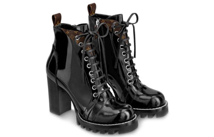 LOUIS VUITTON LV Star Trail Ankle Women's Boots 'Black with Conor Monogram'