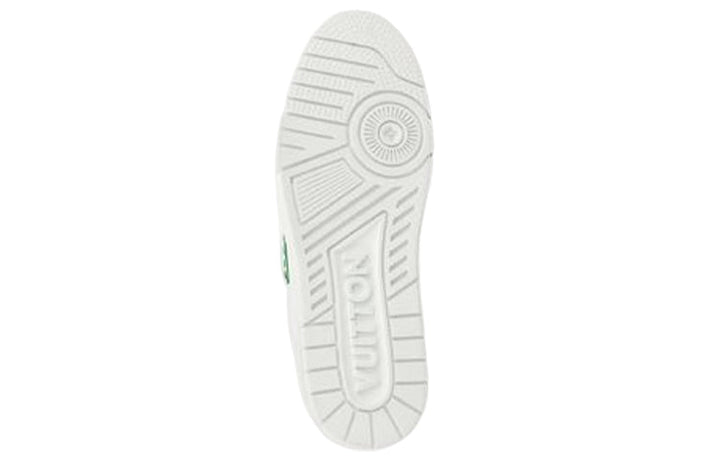 LOUIS VUITTON LV Trainer Sneakers 'White Green' 1AAGXF #