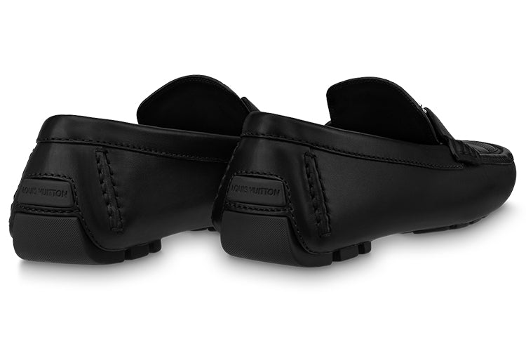 LOUIS VUITTON Monte Carlo Moccasin Shoes 'Black Plaid Top' 1ABFVC #