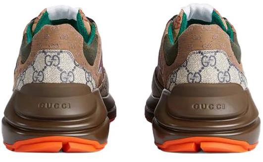 Gucci Rhyton Leather Sneaker " Beige Brick Red '.