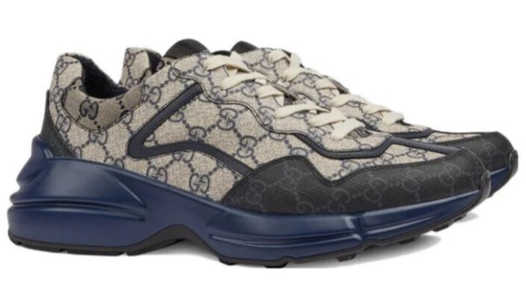 GUCCI Rhyton ' Beige Blue Monogram '.