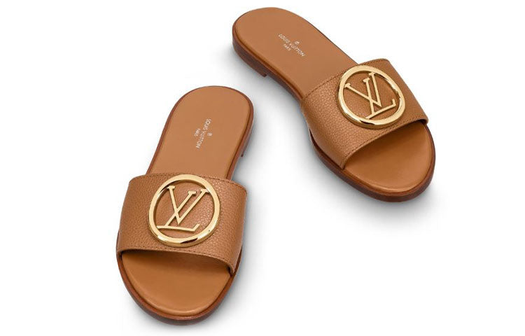 WMNS) LOUIS VUITTON Lock It Slides 'Brown' 1A57G8 Success #.
