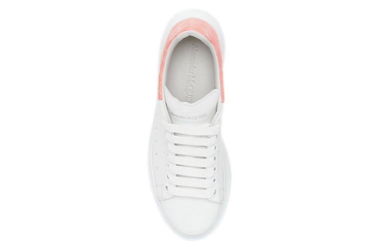 (WMNS) Alexander McQueen Oversized Sneaker 'White Pastel Pink Crocodile' 553770WIAF89414 #