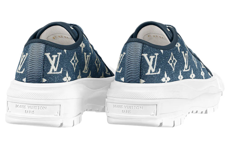 (WMNS) LOUIS VUITTON LV Squad Sneakers 'Denim Monogram' 1A9S01 #