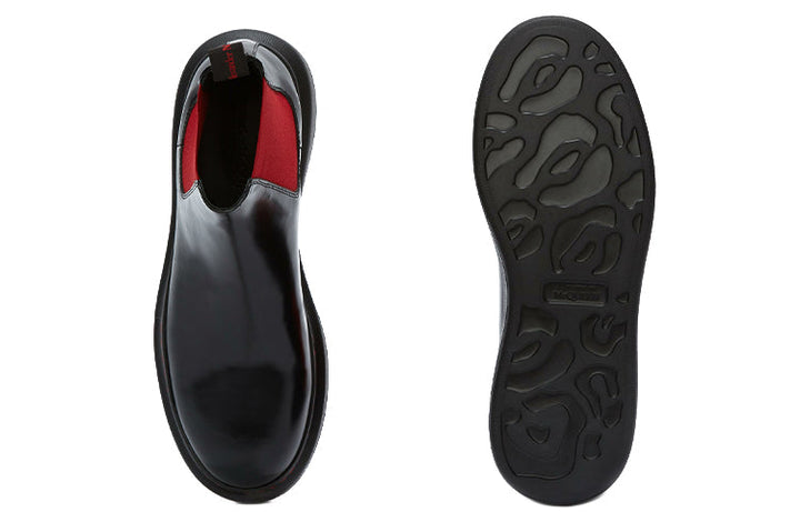 (WMNS) Alexander McQueen Hybrid Chelsea Boot 'Black Red' 586398WHX521066 #