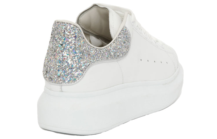 (WMNS) Alexander McQueen Oversized Sneaker 'White Holo Silver' 558945WHTQI9413 #