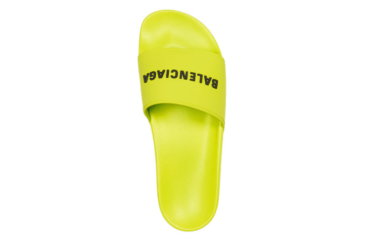 Balenciaga Pool Slides 'Lime' 565826W1S803501 #