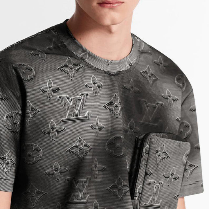 LOUIS VUITTON LV Monogram Foldable 3D Printed Unisex Grey 1A5W9X