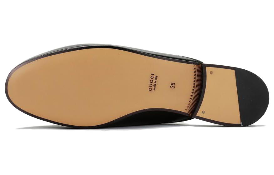 (WMNS) Gucci Princetown 'Black Leather' 423513-BLM00-1000 #