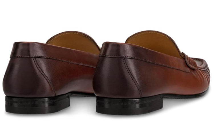 LOUIS VUITTON Montaigne Loafers 'Brown WaxCoated Calfskin' 1A5DRX #