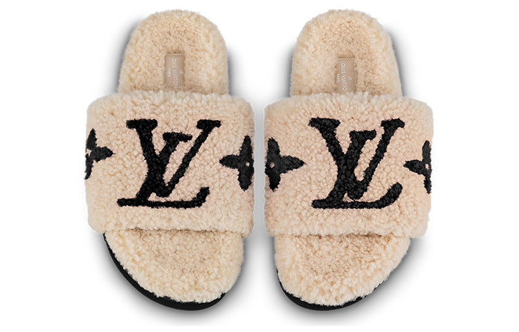 (WMNS) LOUIS VUITTON Paseo Comfort Flat Sandals 'Beige' 1ABWD1 #