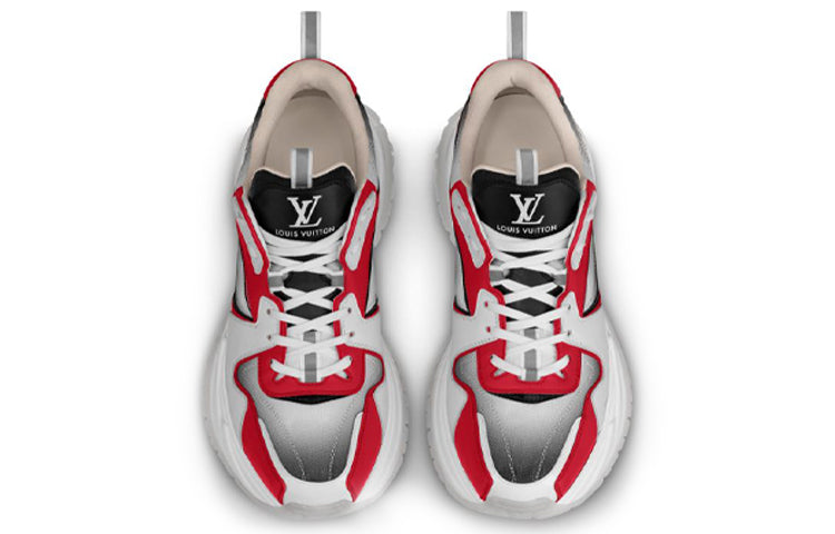 LOUIS VUITTON Run Away Pulse Sneakers 'White Red Black;