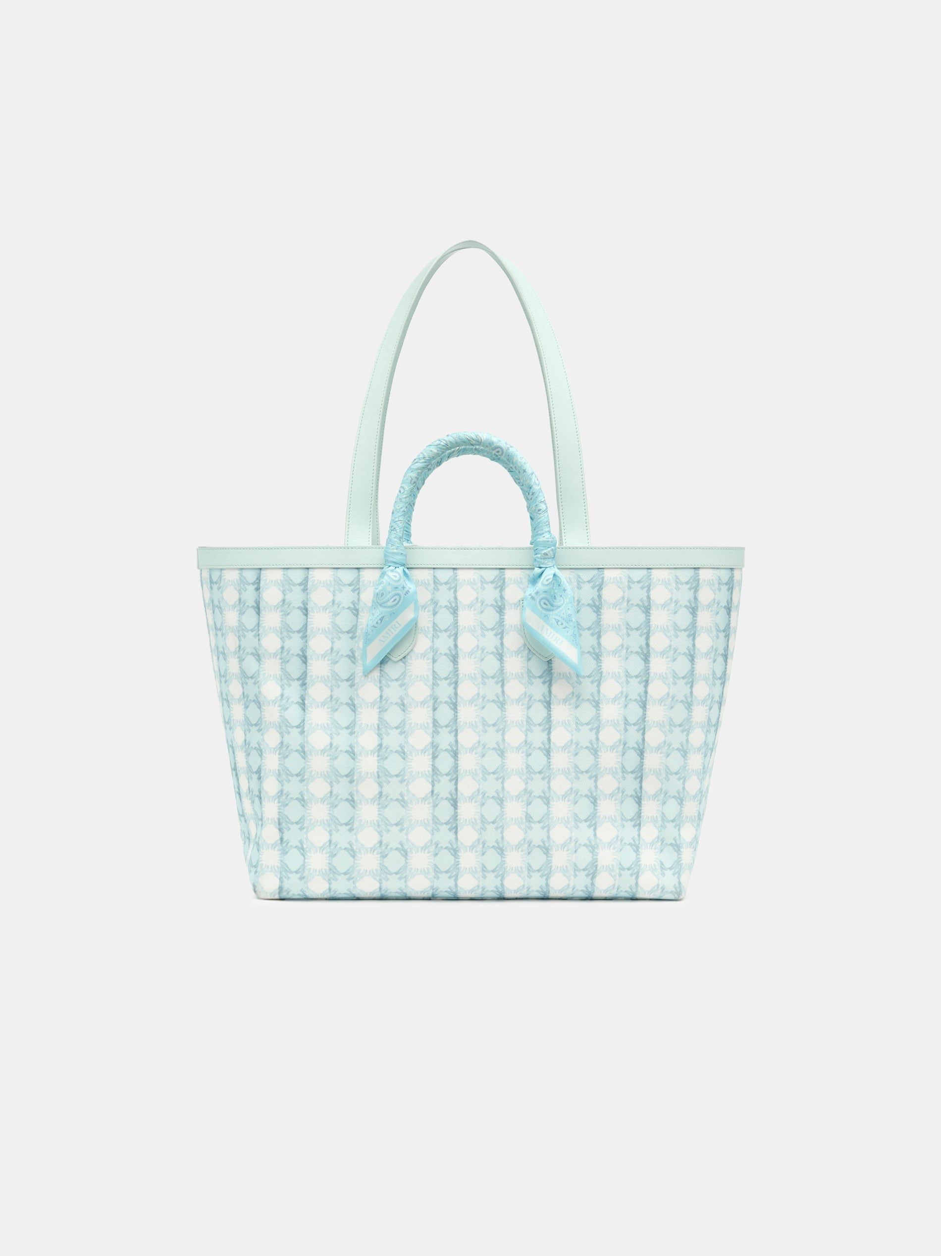 AMIRI SCRIPT TOTE - Ice Blue