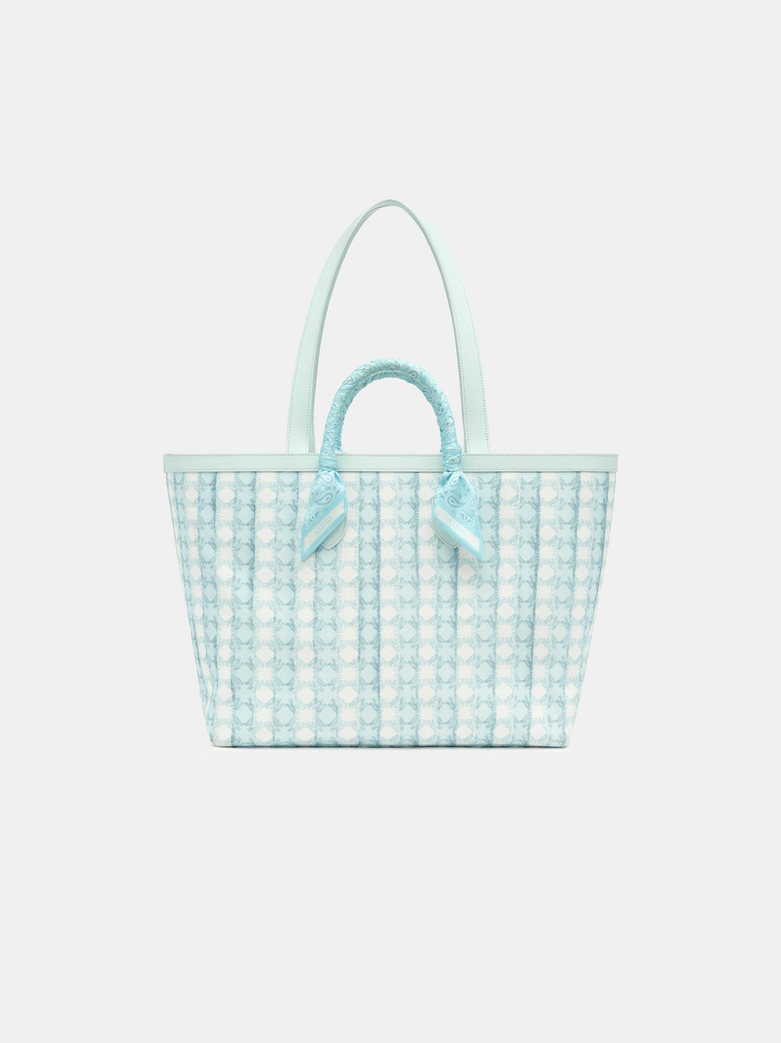 AMIRI SCRIPT TOTE - Ice Blue