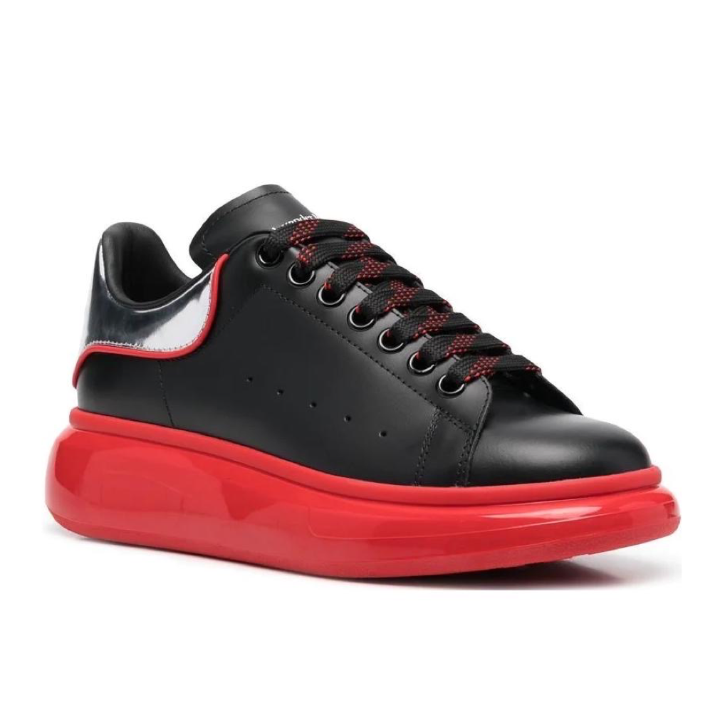 Alexander McQueen Oversized Sneaker 'Black Silver Lust Red