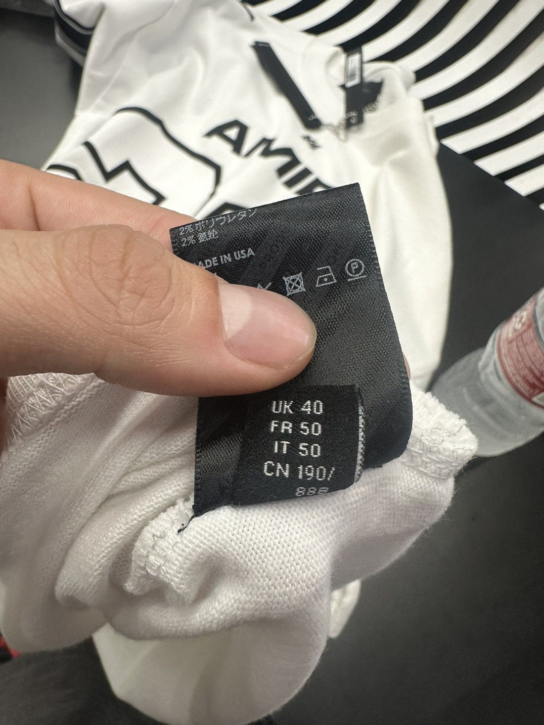 Amiri White Hockey Jersey Tee