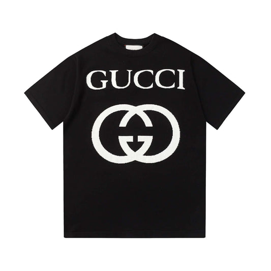 "Discover Gucci's 2024 Men's and Women's Collection: Elegant Cotton Tees with Versatile Prints and a Loose, Solid Fit!"