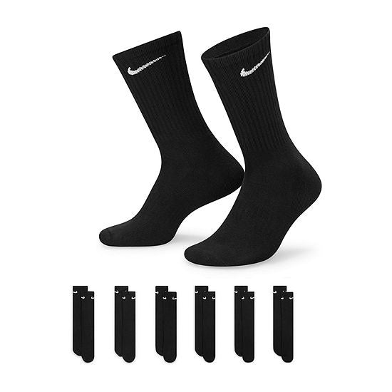 Nike Everyday Cushioned 6 Pair Crew Socks Unisex Adult