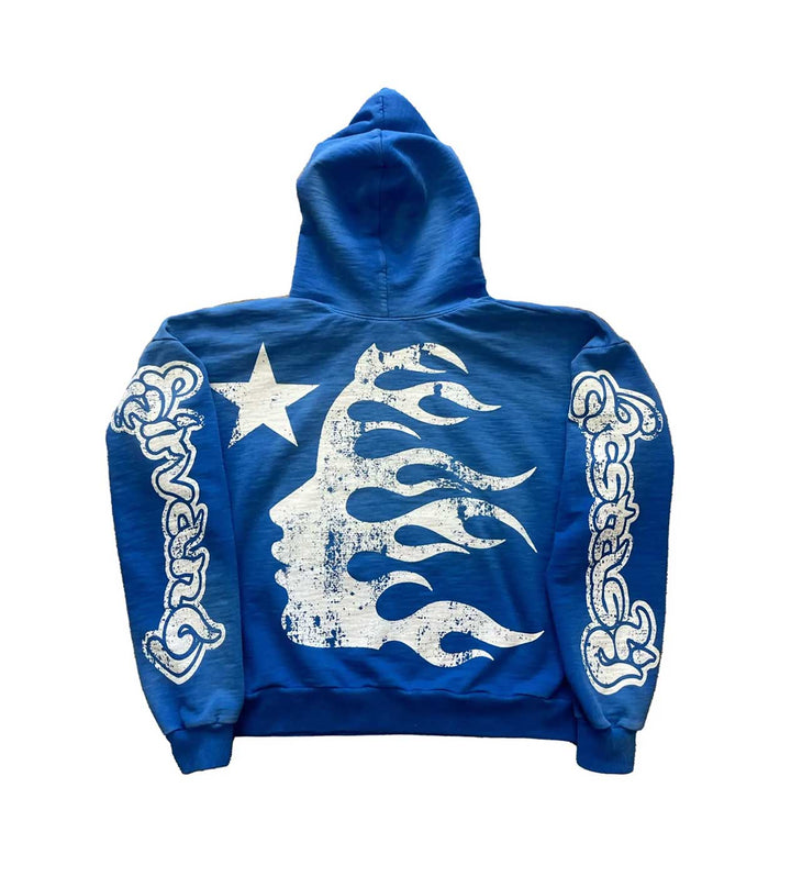 Hellstar Blue Yoga Hoodie Blue