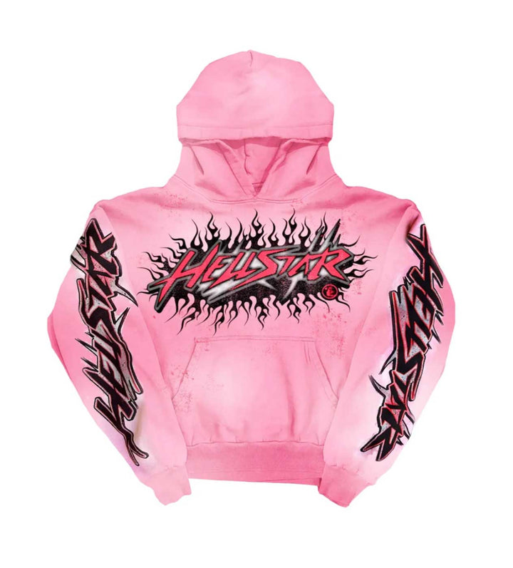 Hellstar Brainwashed Hoodie Pink (Without Brain)