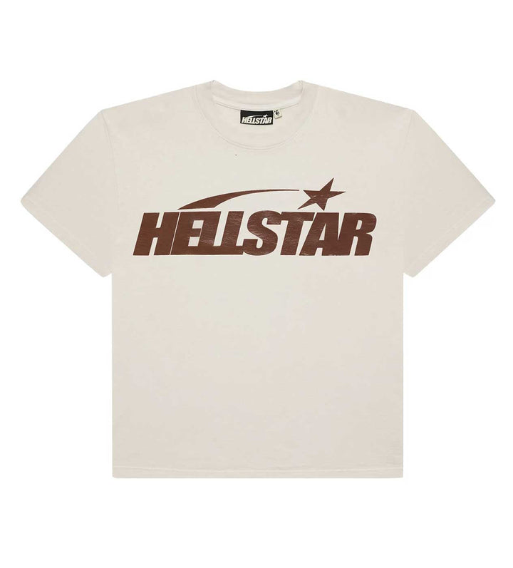 Hellstar Classic Logo Gel Tee Cream/Brown