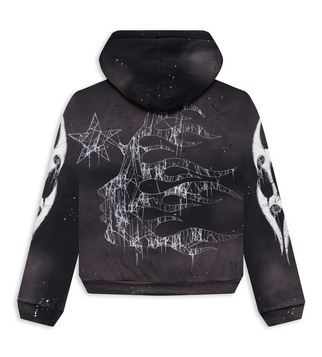 Hellstar Halloween Sport Logo Zip Hoodie Black