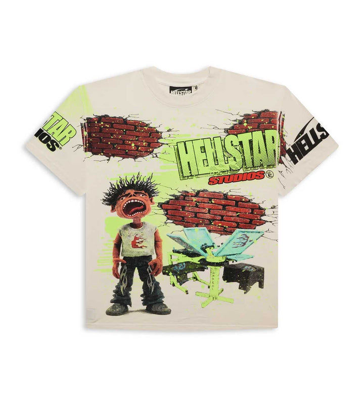 Hellstar Studios Brick Wall Tee Cream