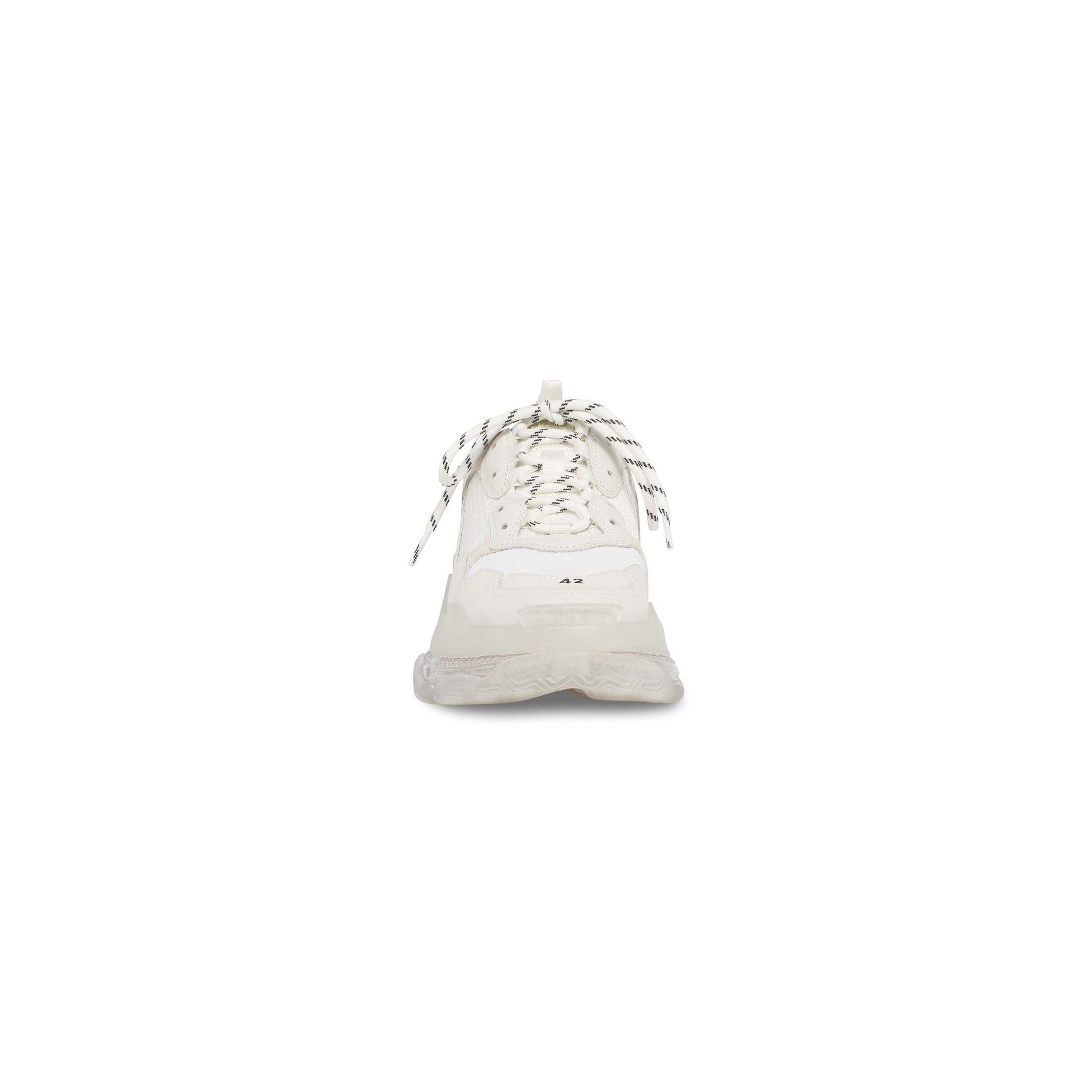 MEN'S TRIPLE S CLEAR SOLE SNEAKER IN WHITE
