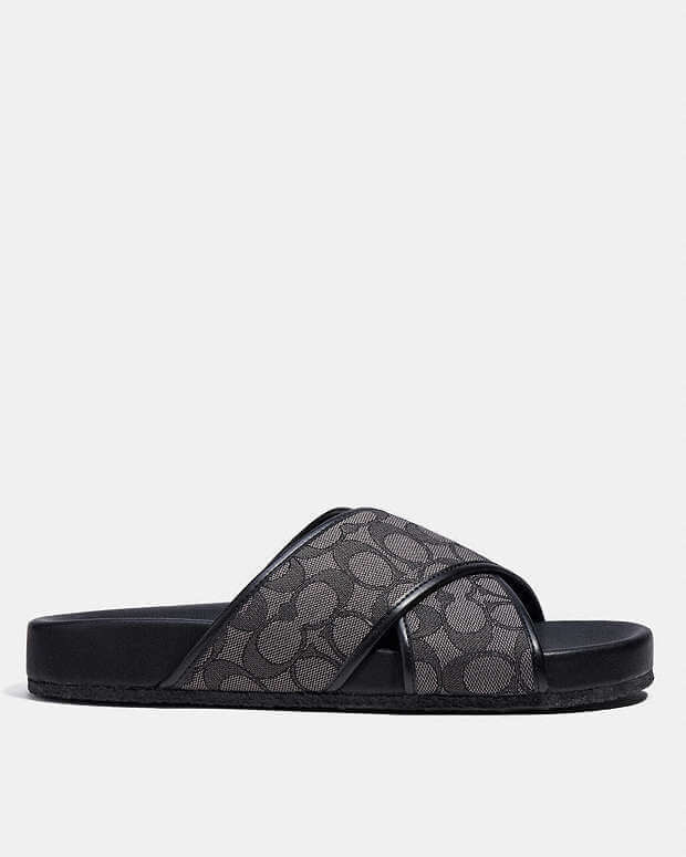 Coach Cross-Strap Slide Sandals – Minimalist Comfort Edition