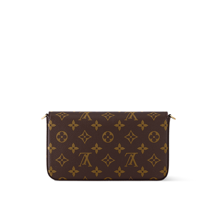 Louis Vuitton Félicie Monogram Canvas Crossbody Chain Wallet