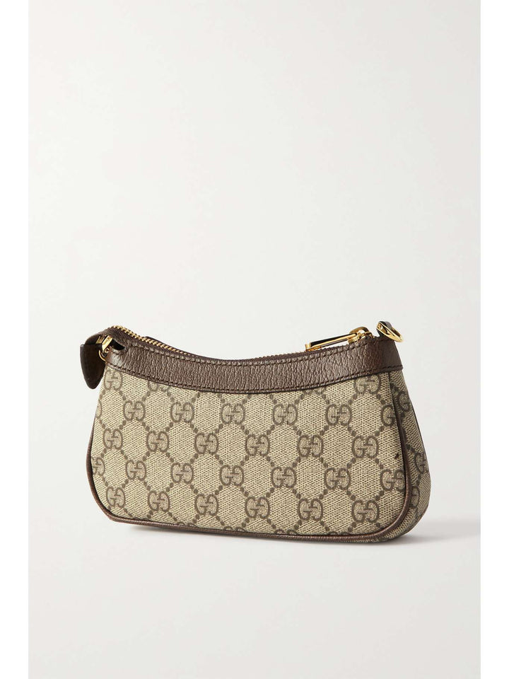GUCCI
Ophidia mini textured leather-trimmed printed coated-canvas shoulder bag