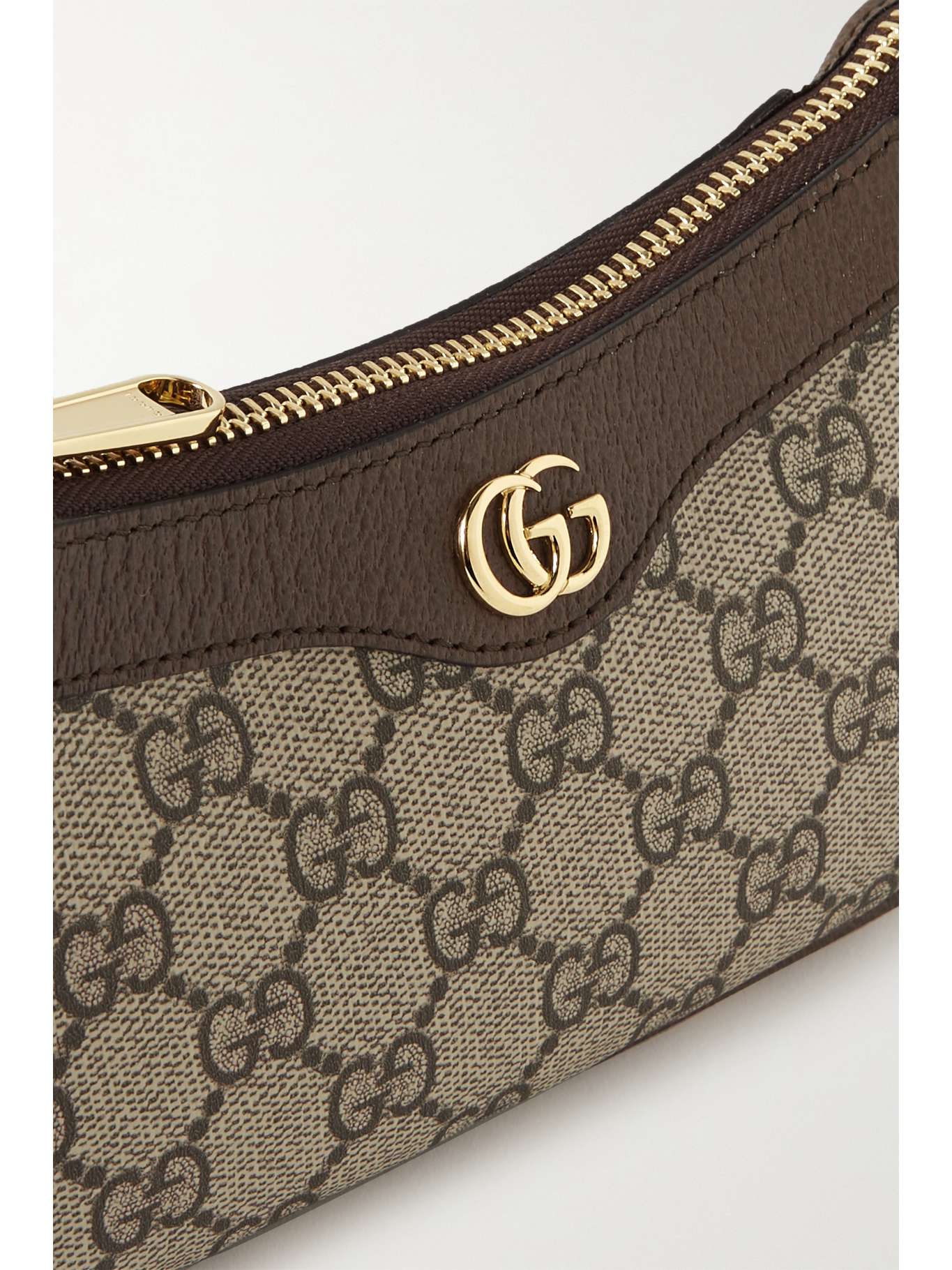 GUCCI
Ophidia mini textured leather-trimmed printed coated-canvas shoulder bag