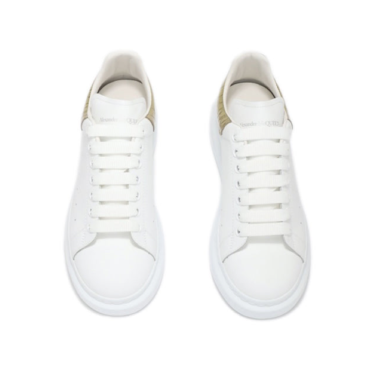 Alexander McQueen Oversized Sneaker 'Gold Crocodile