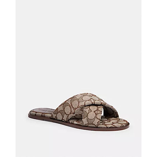Link Criss Cross Slide In Signature Jacquard - Coach Outlet