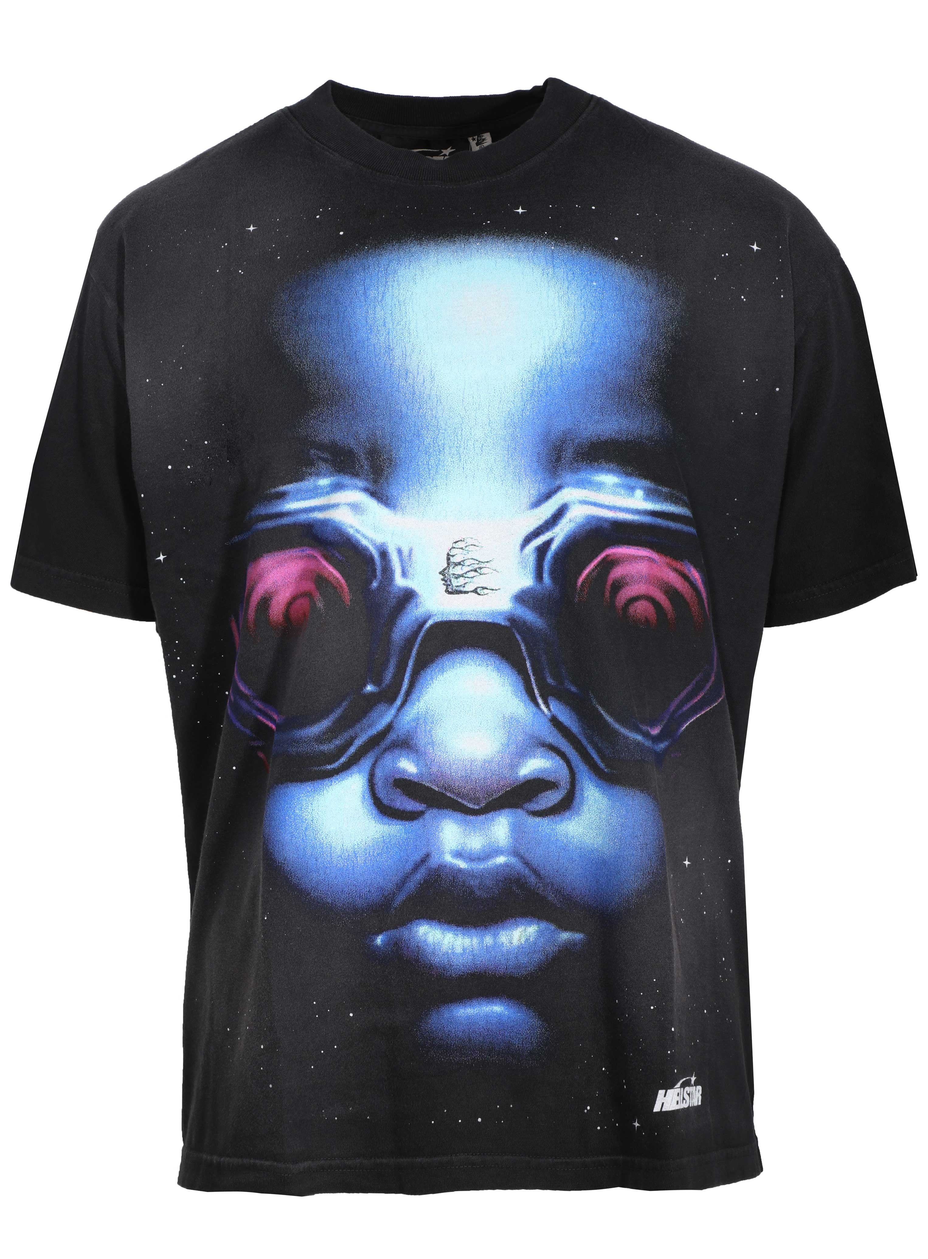 HELLSTAR GOGGLES SS TEE - BLACK/BLUE