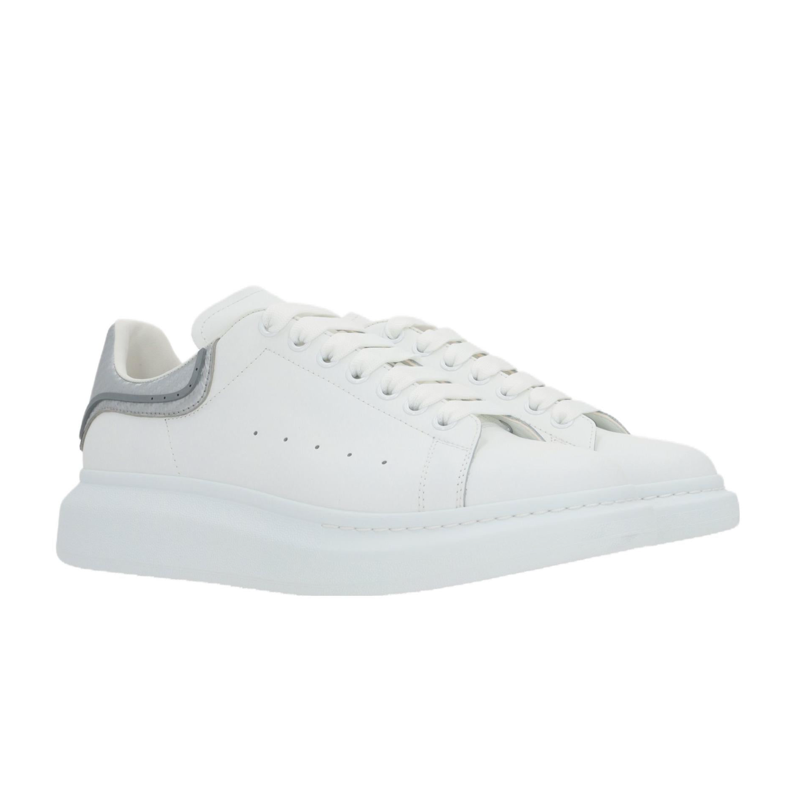 Alexander McQueen Oversized Low-Top Sneakers 'White Silver'
