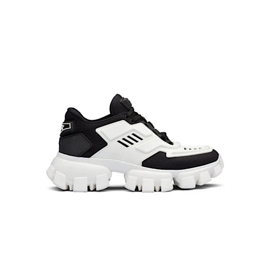 Prada Cloudbust Thunder Black White Leather Rubber Sneakers