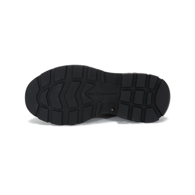 Alexander McQueen Tread Slick Lace Up Boot 'Triple Black Leather' 627206WHZ621081 #