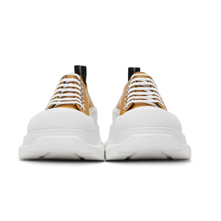 Alexander McQueen Tread Slick Sneakers 'Tan White