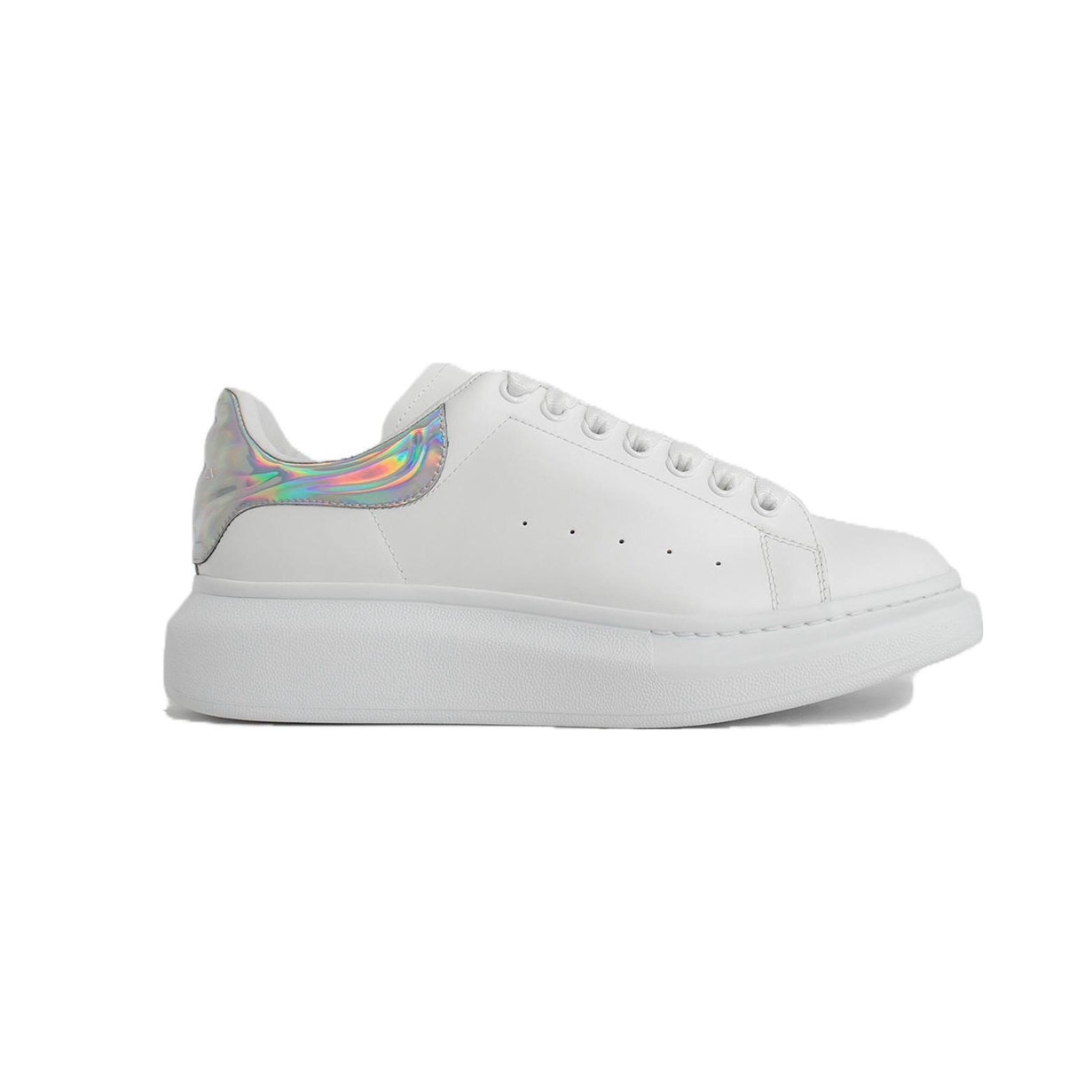 Alexander McQueen Oversized Low-Top Sneakers 'White Silver