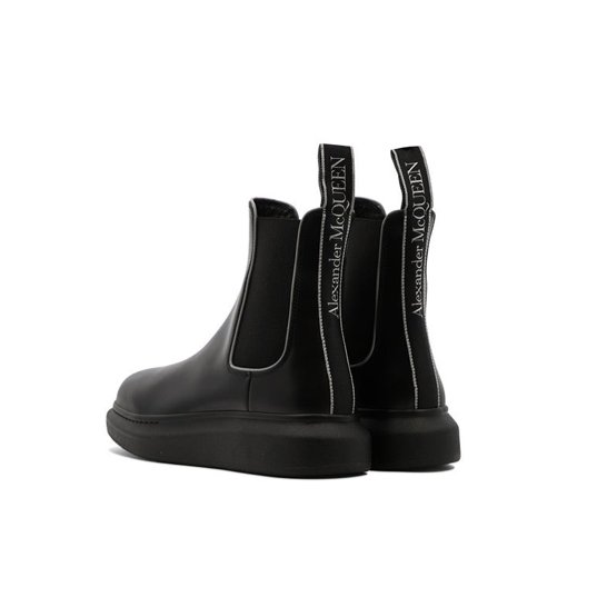 Alexander McQueen Leather Chelsea Boots 'Core Black' 682486WIB511081 #