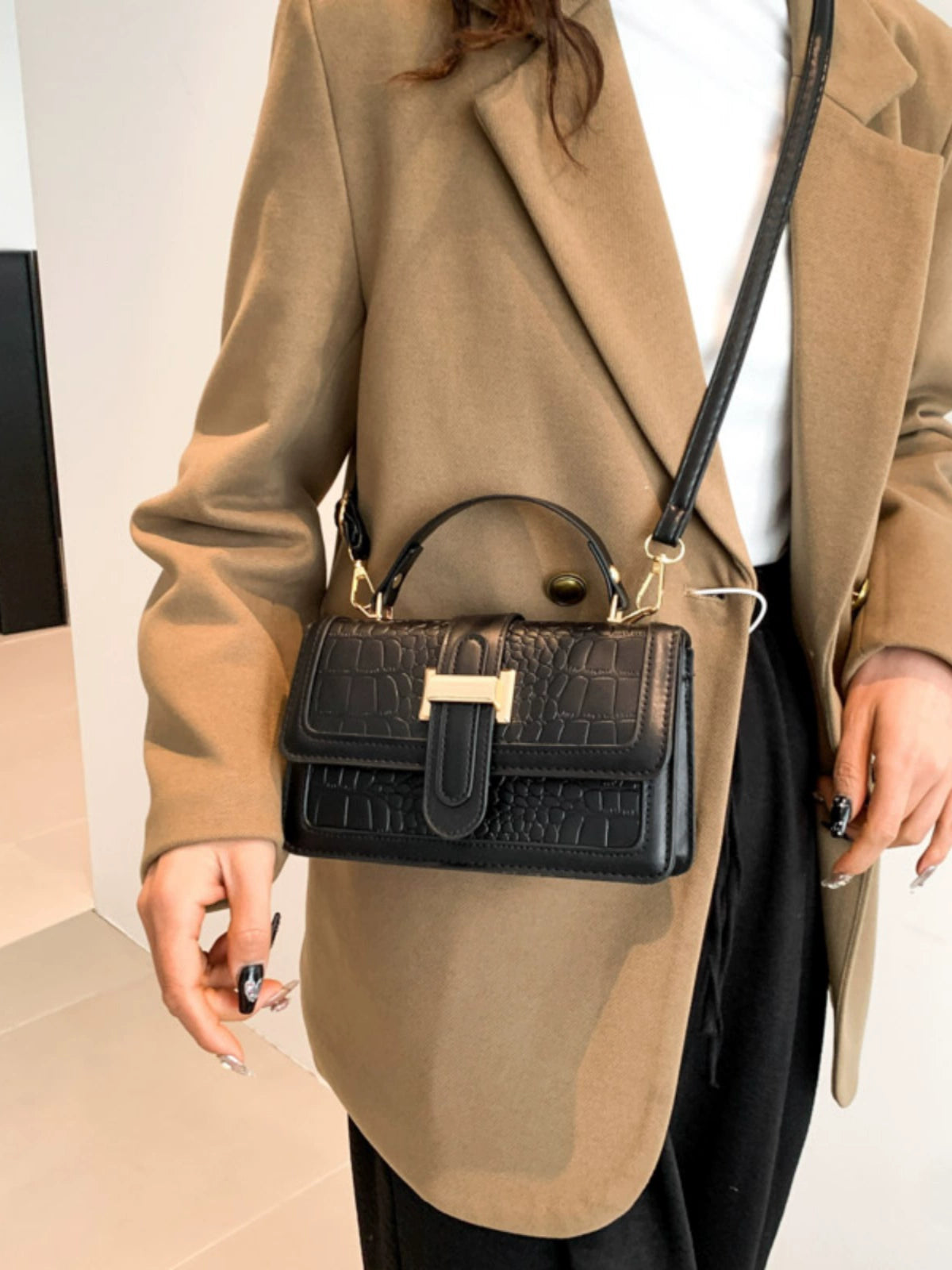 Messenger Bag Internet-Famous and Vintage Satchel Small Square Bag