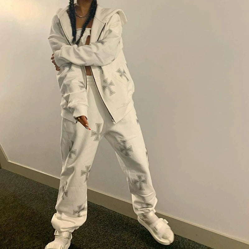 Loose Long-Sleeved Hooded Sports Sweater Casual Hoodie