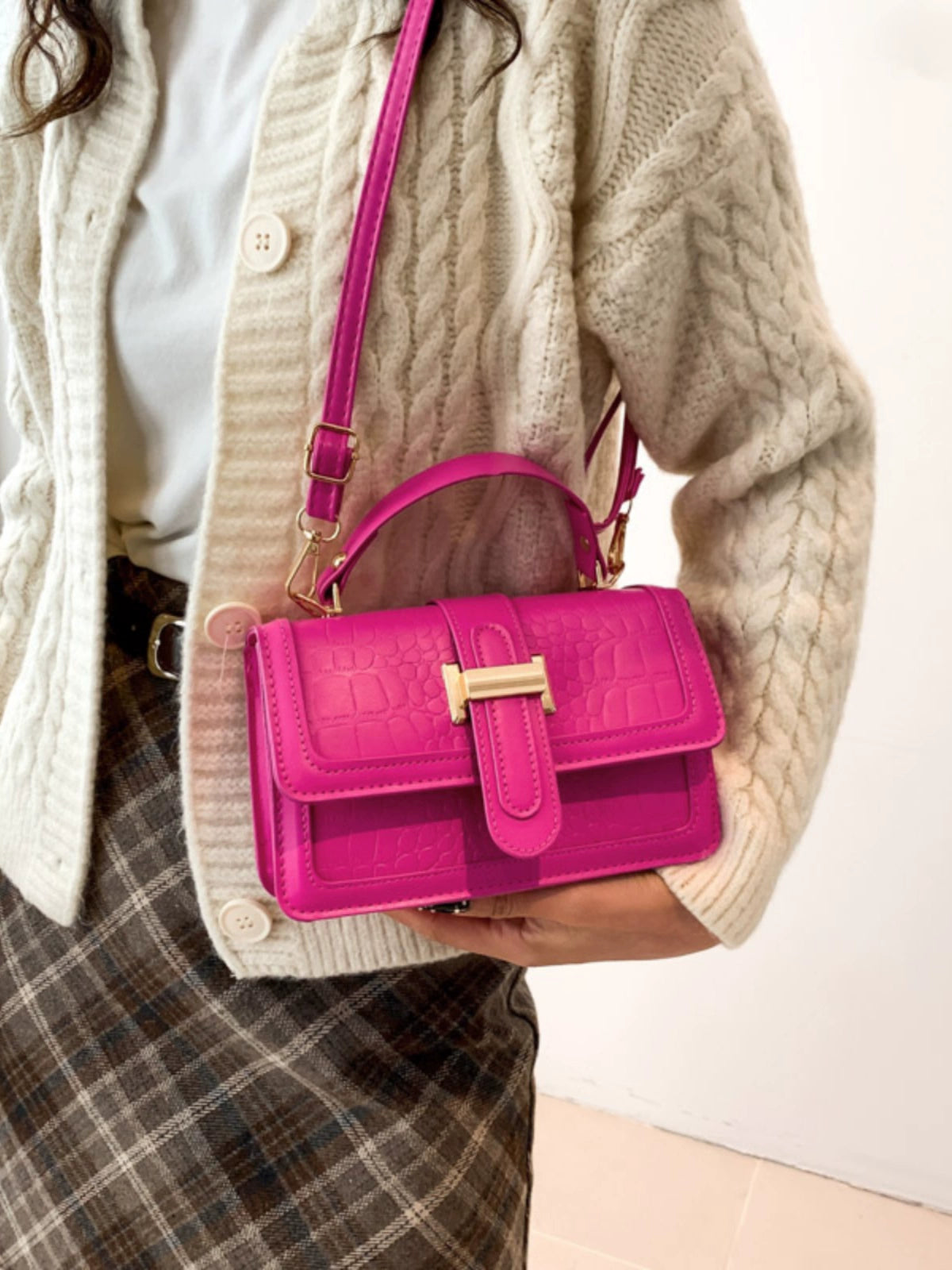 Messenger Bag Internet-Famous and Vintage Satchel Small Square Bag