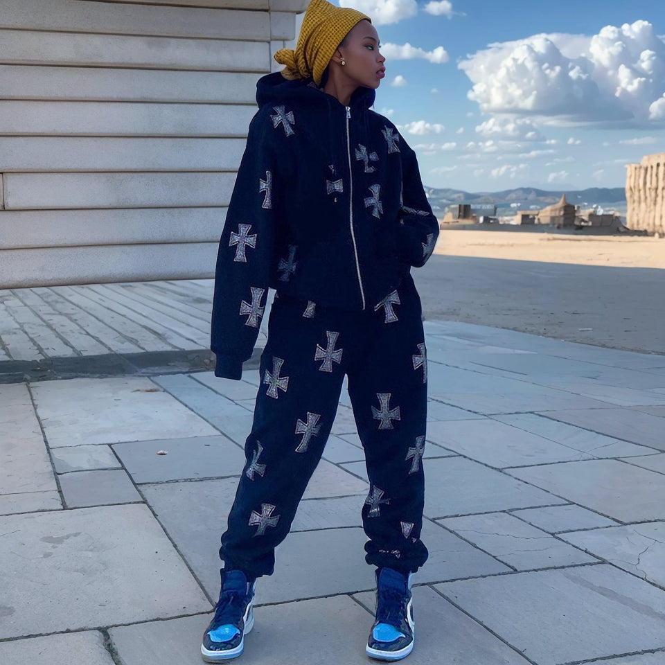 Loose Long-Sleeved Hooded Sports Sweater Casual Hoodie