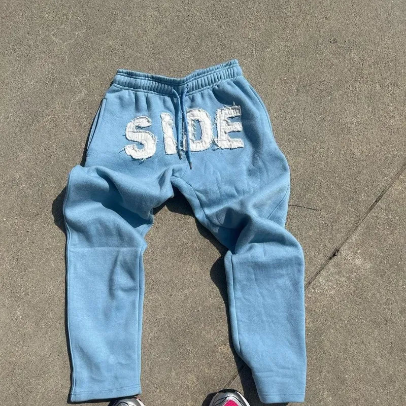 Y2K American New Letter Printed Jacket High Streetwear Fashion Oversized Hoodie Men Retro Punk Casual Pullover Sweatshirt Top