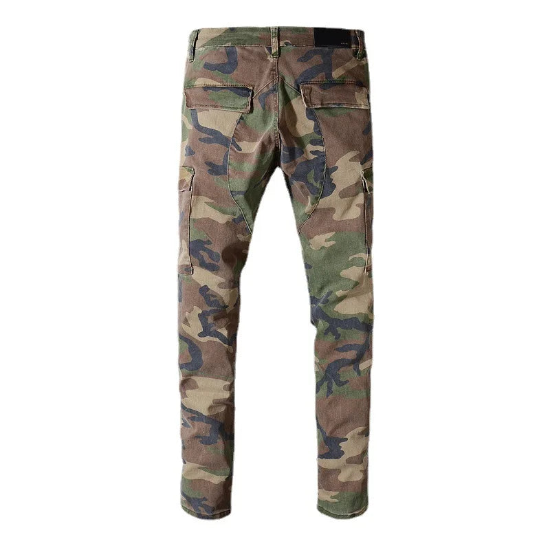 High Street Fashion amiri Jeans Patch Camouflage
