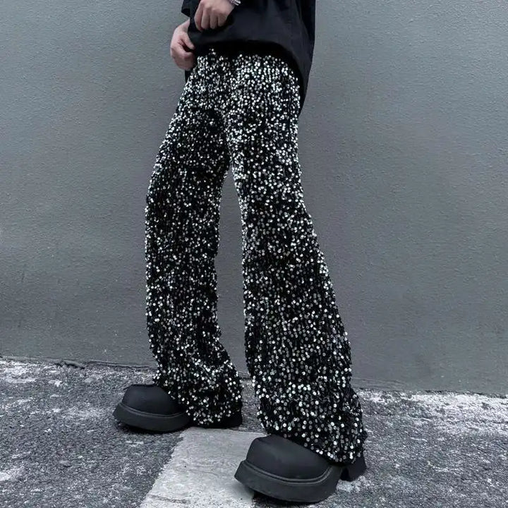 Designer Men's Casual Straight Wide Leg Pants