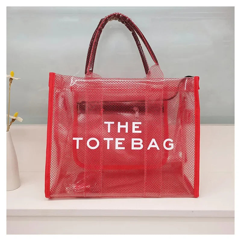 Summer The Tote Bags For Women Brand Designer Luxury Clear Beach Bag Ladies